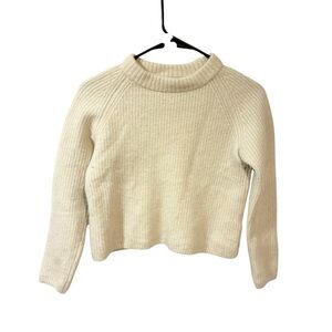 Quince Cream 100% Cashmere Mock Neck Pullover Sweater Size Small‎